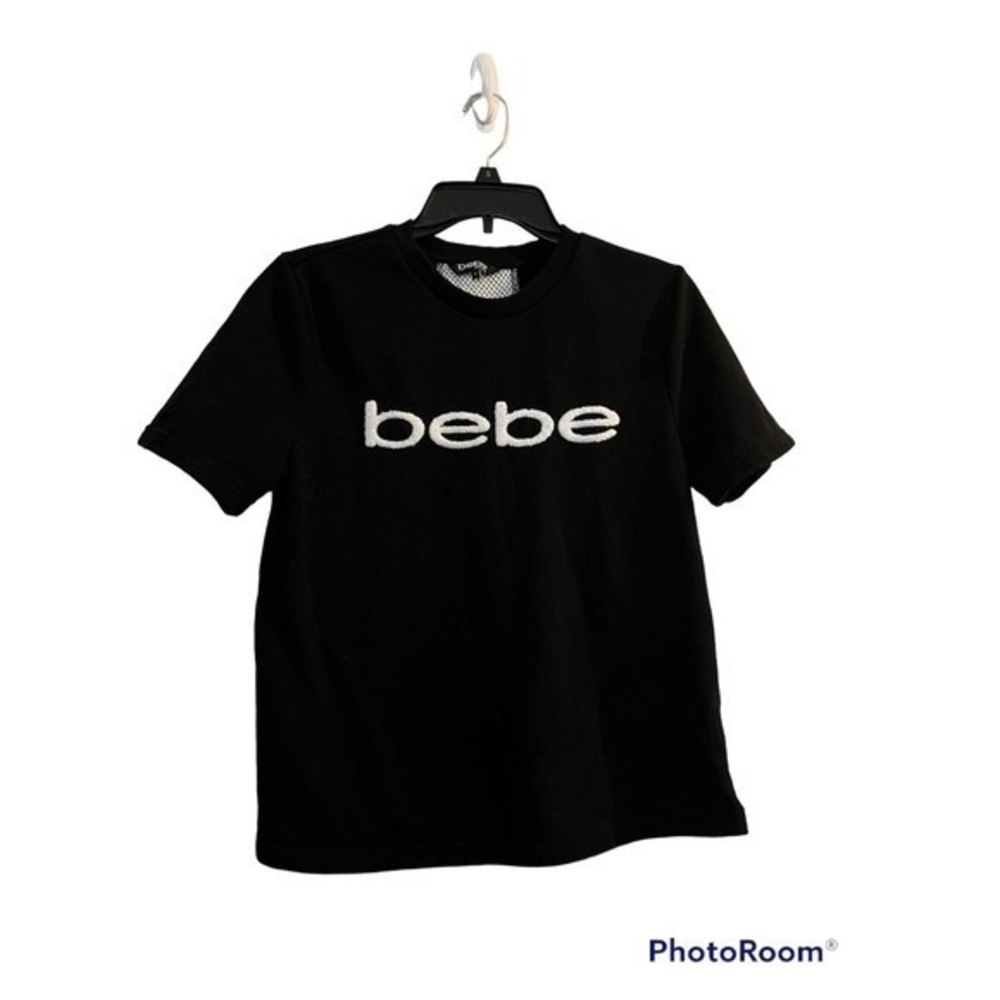 Bebe Sport shirt sleeved sweatshirt with mesh back strip size S